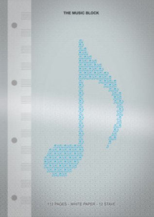 Music block 112p 12 righi bianchi