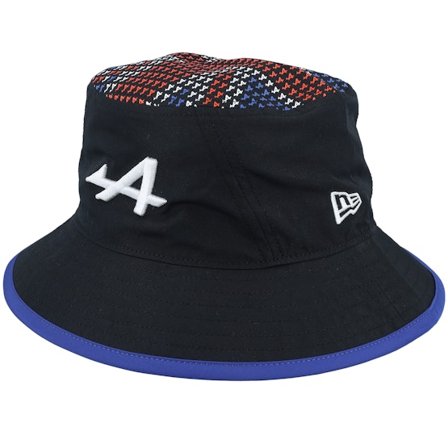 New Era - Motor Zwart bucket Hoed - Alpine F1 23 Team Silverstone Black Bucket @ Hatstore