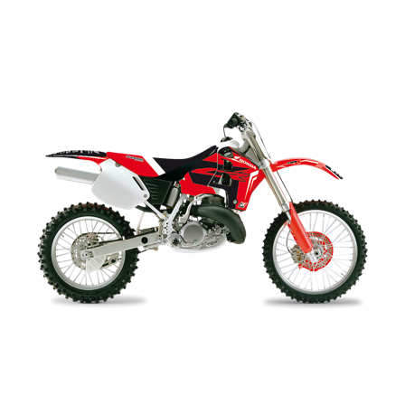 Kit Adesivi Completo Blackbird Dream 4 con Coprisella Rosso-Bianco-Nero - Honda CR 500R 1991-2001