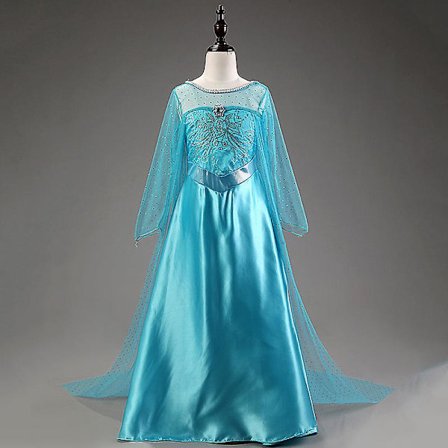 Elsa Dress, Frozen Costume For Girls, Disney Movie Princess Dress, Snow Queen Cosplay Fancy Dress Up, Halloween Christmas Birthday Party Cos
