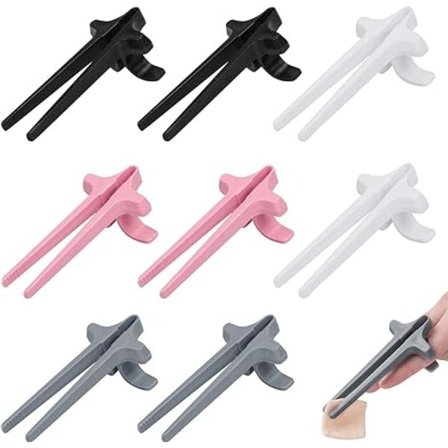 8 stk. Fingerpinde, Snackspinde til Gamere, Fingertang Chip Spisepinde Lazy Artifact Ekstra Controller Madtang til Mobiltelefon Gamepad