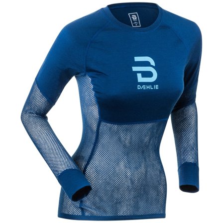 Bjørn Dæhlie Women's Airnet Wool LS Women base layer tops Blue XS