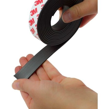 Magnetisk tape 10mm x 2m med 3M lim, selvklebende