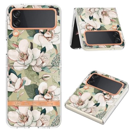 Super Slim og Holdbart Blødtcover til Samsung Galaxy Z Flip4 - Hc001 Green Gardenia