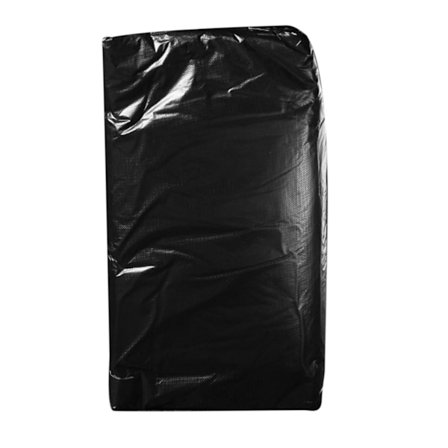 50 stk store søppelposer i plast, svarte søppelposer, resirkulerbare søppelposer til kjøkken, kontor, byggeplasser