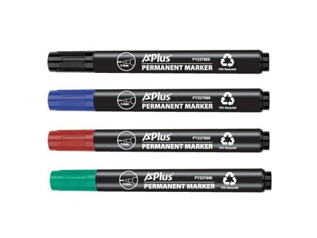 A PLUS Märkpenna A PLUS eco rund 1-3mm 4/fp - Lyreco - Kontorsmaterial - Pennor - Märkpennor - Rund spets