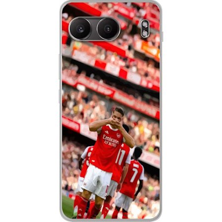Yhteensopiva Puhelinkuori OnePlus Nord 4 Arsenal jalkapallo – Martin Ødegaard maalijuhla punaisessa pelipaidassa