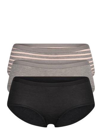 Brief 3 Pack Carin Classic Reg Black Lindex