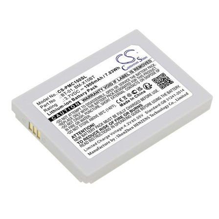 Batteri til Pliant MicroCom XR trådløst headset, 00004394, 00004445 og andre