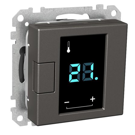 Schneider Electric Exxact WDE002491 Termostat 230 V, med display Hvit, Varme