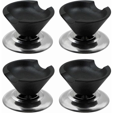 Knotter for Grytelokk Erstatning Kjøkkenutstyr - 4 Deler Gryte, Grytehåndtak Universal Kraftig Rustfritt Stål, Erstatning for Grytelokk, Pannehåndtak