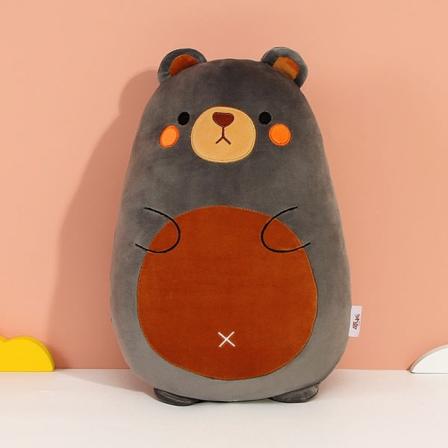 Squishmallows Plyschleksak Animal Kawaii Soft Big Pillow svart björn 45m