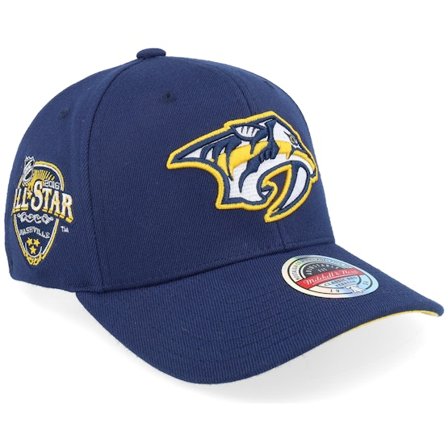 Mitchell & Ness - NHL Blau Adjustable Cap - Hatstore Exclusive x Nashville Predators 2016 All Star Game Navy Adjustable @ Hatstore