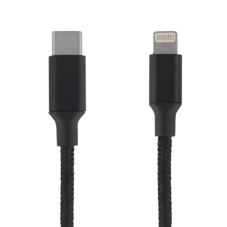 Epzi USB-kabel USB-C till Lightning 50cm - Svart