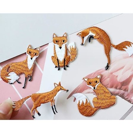 Dww-5 stykker rev broderi strykejern-på lapp, broderi klistremerke strykejern på lapper sy-på Ecusson klistremerker for klær, ryggsekker, jeans, 