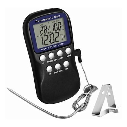 Mnage kök ugn sond termometer matlagning socker kokning larm digital display elektronisk termometer