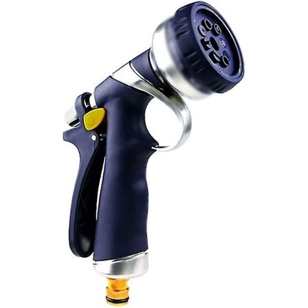 8-funktioners trädgårdsslangspruta i zinklegering för bevattning av gräsmattan