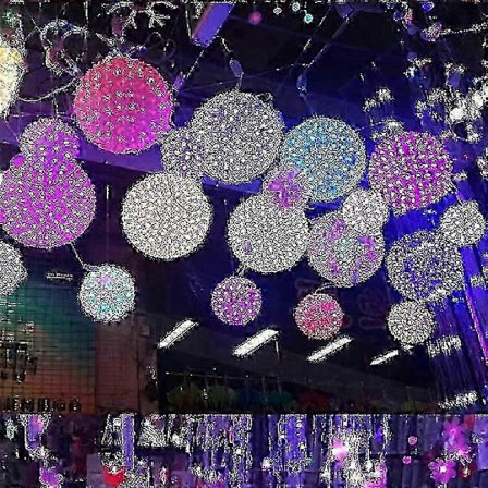 Led Körsbärsblom Ball Lampa Dekorativ Lampa Blomma Boll Hängande Lampa Festleksak