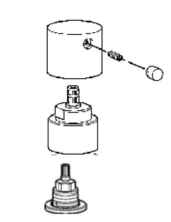 Mora 708949.AE Avstängningsdel, Badrum