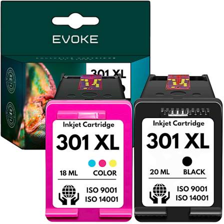 Bläckpatron till skrivare HP 301 svart 3-Färg 2200 sidor