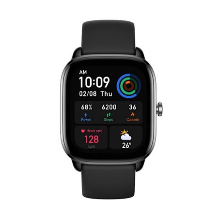 GTS 4 Smartwatch 1,65 tommer Sportsarmbånd Sort