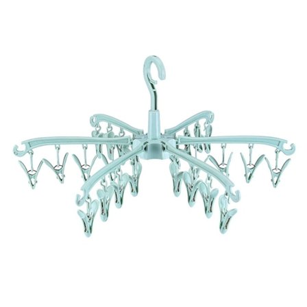 Sammenleggbar oppheng Roterbart tørkestativ GRØNN