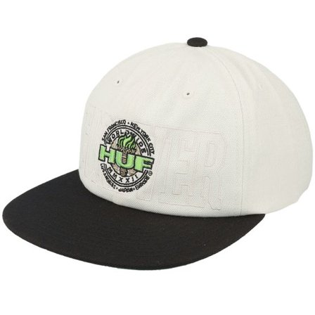 HUF - Vit snapback Keps - Torch Mmxxii White/Black Snapback @ Hatstore