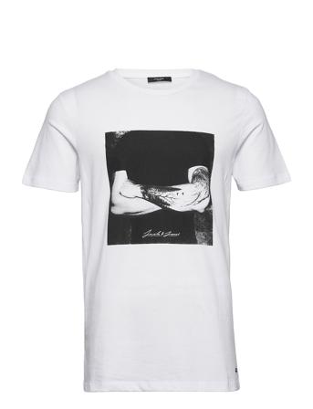 Jprblacover Tee Ss Crew Neck Prsp22 T-shirt Hvid Jack & J S