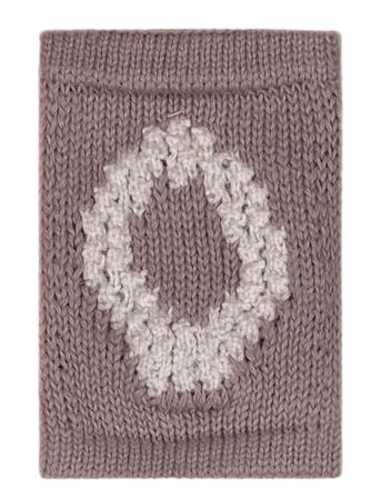 Smallstuff Knitted Letter O, Nature Beige