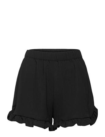 Onlnova Lux Frill Shorts Solid Wvn Black ONLY