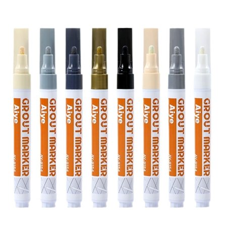 Moniväriset laattalaastikynät, 8 kpl.