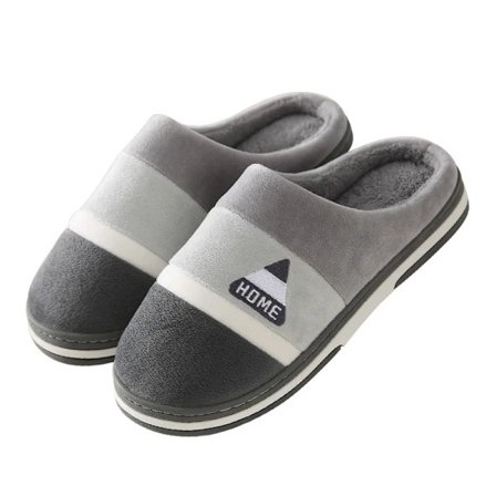 Vinter Varme Plys Tøfler Mænd Kvinder Hjem Casual Flurry Flad Flip Flops Komfortable Skridsikre Indendørs Soveværelse Sko Stor Størrelse 48 49