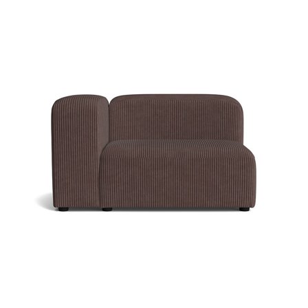 Milo XL hjørnemodul, venstrevendt - Lincoln Brun - 100x130x72 - Sofa