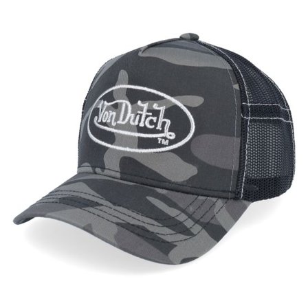 Von Dutch - Camo trucker Keps - Camo/Silver Trucker @ Hatstore