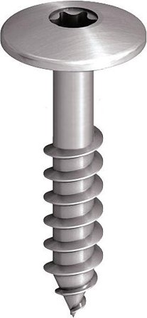 Ejot 850238 Julkisivuruuvi Profiililtaan matala, A2 4,9 x 38 mm, 250 kpl Ilman aluslevyä, Kiinnitys