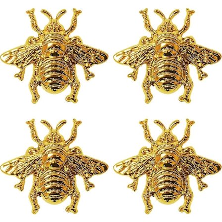 Skuffeknotter Skaphåndtak Dørknotter Skap knotter med skruer (4 stk - Honningbie)