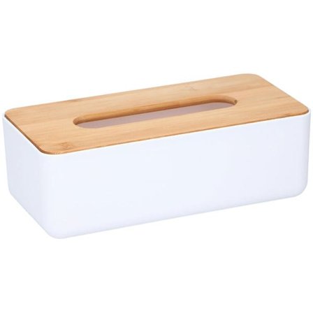 Alpina Tissue opbevaring med trælåg 26x13cm