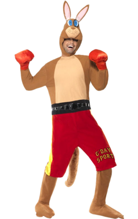 Boksende Kænguru-kostume - Onesize