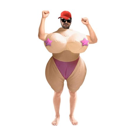 Oppustelig tøj med store bryster - Komfortabel festkostume til showaktiviteter