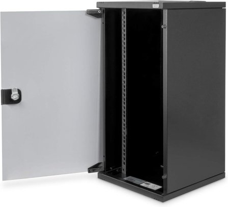 Digitus DN-10-12U-B - rack - 12U Network Cabinet 10" - 12U - Wall mounting - 592x312x300mm - max. Load 30kg - usable Depth 250mm - Black
