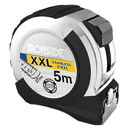 Ironside 100701 Måttband 5 mx27 mm, rostfritt, Mått & vattenpass