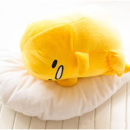 Yh-40*30cm Gudetama Lat Egg Egg Jun Plysjleketøy Eggeplomme Side lying