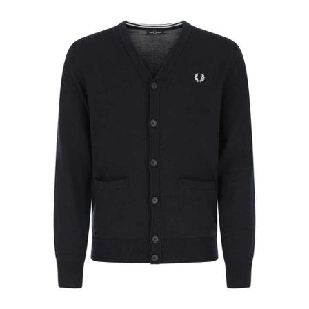 Fred Perry Knitwears blå, Herr Cardigans, Herr, Storlek: S