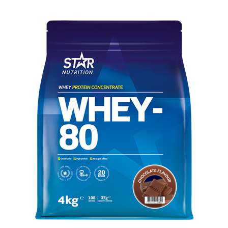 Star Nutrition Whey-80 Myseprotein 4 kg