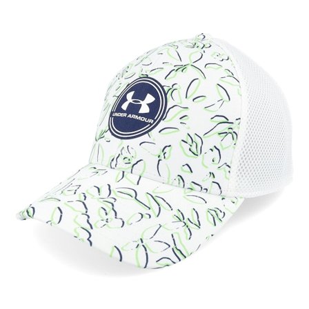 Under Armour - Bianco flexfit Cappellino - Iso-chill Driver Mesh White Flexfit @ Hatstore