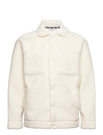 Berane Sherpa Jacket Sweat-shirts & Hoodies Fleeces & Midlayers Creme FILA
