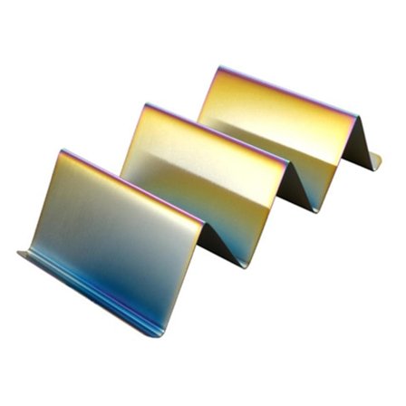 Tacoställ i rostfritt stål med handtag Ugn Säker för bakning i diskmaskin