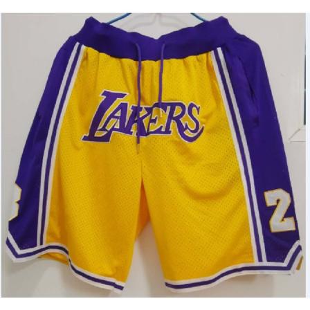 Herre Sports Fan Basketball City Player Gave Med Lomme Mesh Shorts Casual Hurtigtørrende Shorts Gul A—XL