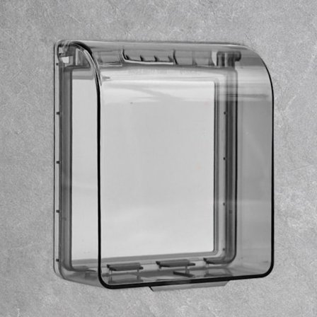 Vattentätt uttagsskydd för vägguttag SVART