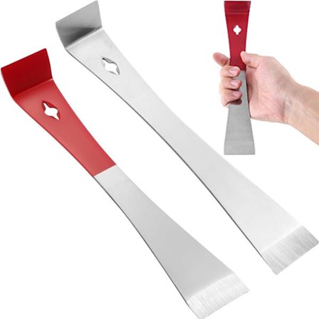 2 stk. Bikubeskrabere Rustfrit stål Bikubeværktøj Bikerammeløfter og -skraber til biavlere Biavlsværktøj